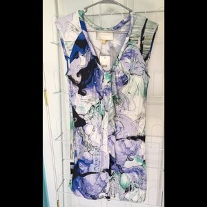 Leifsdottir Lake Reflection Ruffle Shift Dress